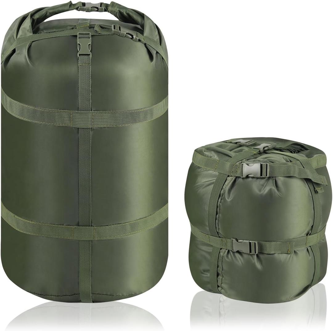 Compression Sack for Sleeping Bag, Ultralight Portable Sleeping Bag Compression Sack, 15L/27L/45L Sleeping Bag Stuff Sack, Space-Saving Stuff Sack for Sleeping Bag, Backpacking, Camping, Hiking