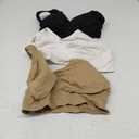 Womens Sports Bras, Yoga Comfort Seamless Stretchy Sports Bra for Women 3 Pack L