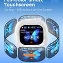 Open Ear Earbuds Wireless Bluetooth 5.4 with Touchscreen Charging Case, 32H Playtime, 6g Lightweight Running Headphones, Sport Over The Ear Earbuds for Running Cycling Workouts...White