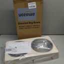 Elevated Dog Bowls, Dog Feeder with 1*Stainless Steel Dishes & 1*Slow Feeder Bowl, 5 Heights Adjustable Raised Stand for Medium Large, Food Dishes with Non-Slip Feet (Beige)