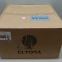 ELYONA 20" Large Rattan Chandelier Light Fixtures, 4-Lights Boho Pendant Light, Adjustable Woven Chandelier for Dining Room with Fabric Shade, Rustic Hanging Light for Kitchen Island,Living Room