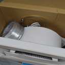 12" Panel Bathroom Exhaust Fan with Light, Mounting Opening 10"x10", 141CFM Bathroom Fan Light Combo, Ultra Quiet 1.0 Sone Exhaust Fan with LED Light, Ventilation Fan for Home/Office