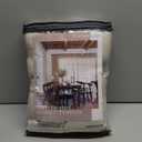 Neutral Beige Linen Curtains 84 Inches Long 2 Panels Set Pinch Pleated Flax Burlap Drapes for Living Room Bedroom Dining Pinch Pleat Back Tab Light Filtering Farmhouse Window Curtains 84 Inch Length