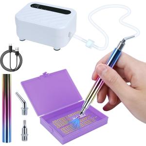 TWIZIUAO Electric Diamond Painting Pen: Diamond Art Vacuum Pen with 3 Adjustable High Levels,Rechargeable & Long-Lasting,Diamond Art Kits for Adults - DIY 5D Diamond Art,No Wax Needed