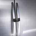 Fridge Freezer Refrigerator Cabinet Lock Latch, (2 Packs) Adjustable French Door Guard for Toddlers Children Kids Special Needs, No Drill No Screw No Adhesive (2 Packs Black)