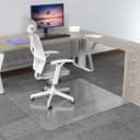Amyracel Office Chair Mat for Low Pile Carpets, 45 x 53 Clear Computer Desk Chair Mat for Carpeted Floors, Easy Glide Floor Protector for Home Office (for Carpet Floor, 45" x 53" Rectangular)
