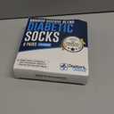 Doctor's Select Bamboo Viscose Diabetic Socks for Women & Men - 6 Pairs, Viscose Bamboo Socks Woman, Non Binding, Wide Top (Large)