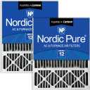 Nordic Pure 20x25x5 (19_7/8 x 24_7/8 x 4_3/8) Honeywell Replacement Air Filters MERV 12 Plus Carbon, Pack of 2