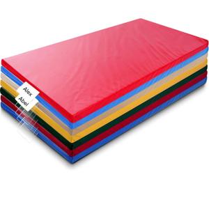 Geetery 7 Pieces Kids Rest Mat Unassembled Portable Preschool Rest Nap Mats with Name Tag Holder for Toddler Daycare Kids Students Preschool Classroom Home(Assorted)