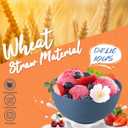 Wheat Straw Dinnerware Set 40 PCS - Service for 8 | Plates and Bowls Sets | Unbreakable Dishes Set - Dinner Plates, Dessert Plate, Cereal Bowls, Drinking Glasses, Dishwasher Safe