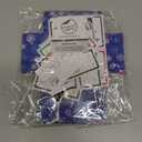 Easykart labels 24 Christmas Holder with Name Stickers, Present Boxes Holder Box Gift Wrapping Envelopes Gift Wrap Boxes with Ribbon a Tags for Holiday (4 Designs x 1 Each)