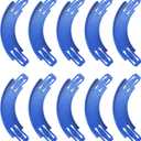 Racetrack Connectors Compatible with Hot Wheels,90 Degree Banked Turn,10 PacksUpgrade Edition (Blue)