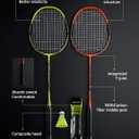 Professional Carbon Fiber Badminton Rackets Badminton Racquet for Backyards Gym