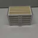 Necklace Organizer Box 5 Drawers Necklace Holder Organzer with 30 Compartments Velvet Necklaces Display Case with Lid Acrylic Jewelry Organizer for Necklace Pendant Chains (Beige)