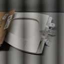 BEMIS 1240200 Eljer Emblem Plastic Toilet Seat, Made Specifically for Eljer Emblem Toilets, Made in USA, Round, White