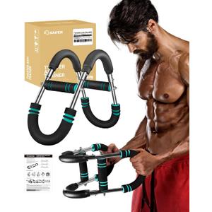Saker Twister Arm Trainer, Adjustable Forearm Strengthener, Arm Exercise Equipment, Chest Workout Equipment, Portable Spring Resistance for Home Workout Equipment