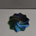 3D Printed Expanded Sensory Fidget Star - Sensory Fidget Star with Handle, Colorful Whirling Spiral Design, 2025 New Star Shaped Fidget Star (Type-H, Small)