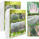 Garden Netting, 2 Pack 10X39.3FT Ultra Fine Insect Netting for Vegetable Flowers Fruits, Garden Mesh Plant Cover Row Cover Barrier Protection Net for Birds, Garden Netting for Raised Beds