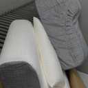 ESUERDO 5PCS Reading Pillow for Sitting in Bed Adult, 2 in 1 Foldable Back Wedge Pillow for Sleep, Ergonomic Back Support Pillow with Arms for Watching TV, Gaming, Working, Recovery, 19” White/Grey