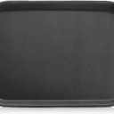 New Star Foodservice 24852 Restaurant Grade Non-Slip Tray, Plastic, Rubber Lined, Rectangular, 10-Inch x 14-Inch, Black