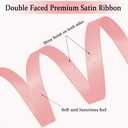 2 x Light Pink Satin Ribbon Double Faced Satin 1/2 inch x 55 Yards Polyester Ribbon for Gift Wrapping Crafts Wedding Decoration Bows Ornaments Party Bouquet Floral Arrangement
