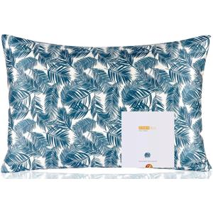 ZIMASILK 100% Pure Mulberry Silk Pillowcase for Hair and Skin Health,Both Sides 19 Momme Silk Floral Print,1pc (Queen 20''x30'',Blue Leaves)