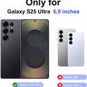 for Samsung Galaxy S25 Ultra Wallet Case, Magnetic Snap Flip Leather Cover with Credit Card Holder Stand WristbandSamsung S25 Ultra Protective Phone Case for Women Black