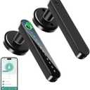 IRONZON Fingerprint Door Lock Smart Door Lock with Keypad Keyless Entry Door Lock with Handle for Home Hotel Office Apartment Bedroom