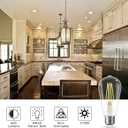 3 x DORESshop 6W Vintage Led Edison Bulbs, Daylight White 4000K, 60W Equivalent, ST58 Antique Style Edison Light Bulb with 80+CRI, 600LM, E26 Medium Base, Non Dimmable, High Brightness Clear Glass, 4Pack