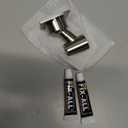 Shower Head Holder All Metal Handheld Shower Wand Bracket Adhesive Shower Wall Mount Holder Brass Shower Spray Holder Brushed Nickel, Drill Free Glue Installation