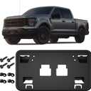 License Plate Frame for 2021 2022 2023 Ford F150 Accessories- Front Bumper License Plate Bracket Holder 3.3L 5.0L ML3Z-17A385-AB FO1068185