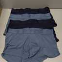 Amazon Essentials Men's Cotton Jersey Boxer Shorts Underwear, Pack of 4, Navy Blue/Blue/, Medium