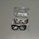 CCVOO 1.0 Reading Glasses for Women, Stylish Eyeglasses, Blue Light Readers for Women, Computer Eye Glasses, Cheaters (Black + Transparent + Marbel Mint Solid Color+ Half Leopard/Half Brown)