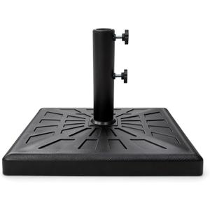 T&Jero 42 lb Square Heavy Duty Patio Market Table Umbrella Base Stand Weight for Outdoor, Black