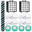 Scienraise 11 Pack AZ4002 Replacement filter for Shark Detect Pro Vacuum AZ4000 AZ4002 AZ4000C, 1 Roller Brush, 2 HEPA Filter, 4 Foam & Felt Filters, 4 Odor Neutralizer Cartridge
