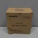 SUNVIE 2 Pack LED Up Lights Indoor, 3W Spot Lights for Indoor Use with 3000K Warm White, 120V Spotlights for Plants Pictures Artwork Uplighting & Accent Lighting, 5.9 FT Plug Cord with Foot Switch