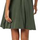 2 x Amazon Essentials Women's Surplice Dress (Available in Plus Size) (Dark Olive)