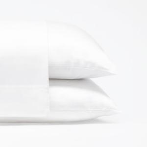 Cariloha Classic 2-Piece Twill Pillowcase Set | White | Standard | Viscose Material | Allergy Resistant, Naturally Thermal-Regulating, and Extra Soft