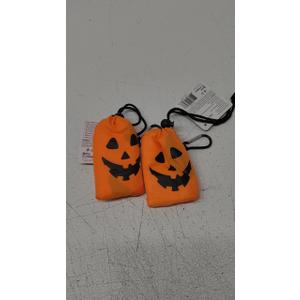 lantern Halloween Treat Tote 14.5"x15" folds into 4.3"x3.2"pouch Set Of 2 lantern Halloween Treat Tote 14.5"x15" folds into 4.3"x3.2"pouch Set Of 2