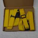 78" x 1" Nylon Quick Release Buckle Straps with Adjustable Buckles, Nylon Straps Packing Strap 1-Inch Belt Black for Luggage Suitcases 2 Pcs