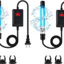 2-Pack 11W Aquarium UV Light for 55-150 Gallon Fish Tank Aquarium Algae Clean Light Green Machine Algae Remover