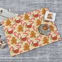 Christmas Dish Drying Mat for Kitchen Counter 18"x24", Gingerbread Man Candy Cane Coffee Mat Dishes Drying Pad Absorbent Drainer Mat Kitchen Countertop Protector Easy Clean