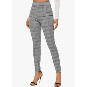 SweatyRocks Women's Casual Skinny Leggings Stretchy High Waisted Work Pants Size M