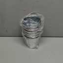 Galvanized Tin Metal Buckets with Handle - 6 Pack 4.3 Inch Iron Pail, Easter Bucket,Pencil Holder and Flower Pots,Craft Supply Holders for Events,School Storage and Party. (Silver, 4.3" Top)