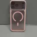 ESR for iPhone 17 Pro Max Case with Stash Stand, Camera Control Cover Compatible with MagSafe, Military-Grade Drop Protection Magnetic Phone Case, Scratch-Resistant Back Cover,Frosted Bubblegum Pink