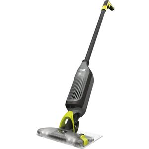 Shark VACMOP Pro Cordless Hard Floor Cleaner, Vacuum and Spray Mop, Powerful Suction, Lightweight, LED Headlights, Includes 4 Disposable Pads, 12oz Multi-surface Cleaning Solution, Gray, VM252