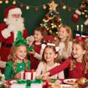 2 x Santa Claus Short Legs Headband, Santa Hair Accessories for Adults Women, Christmas Holiday Cosplay Costume Party