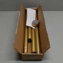 Gold Shower Curtain Rod 34-66 Inches(2.8-5.5ft) Never Rust Adjustable Shower Rod Spring Tension Non Slip No Drilling Shower Rods for Bathroom Garland Window