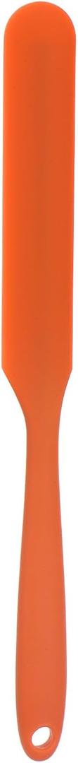 HARFINGTON 1Pcs Silicone Spatula Scraper 9.45" Reusable Non-Stick Flexible Spatulas for Epoxy Resin Liquid Paint Arts DIY Crafts, Orange