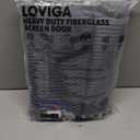 Heavy Duty Door Screen Magnetic Closure, LOVIGA Thickened Fiberglass Screen Door Mesh, Self Sealing, Tear Resistant, Easy Assemble, Fine Mesh Keep Bugs Out Fit Door Size 36 Inch X 82 Inch